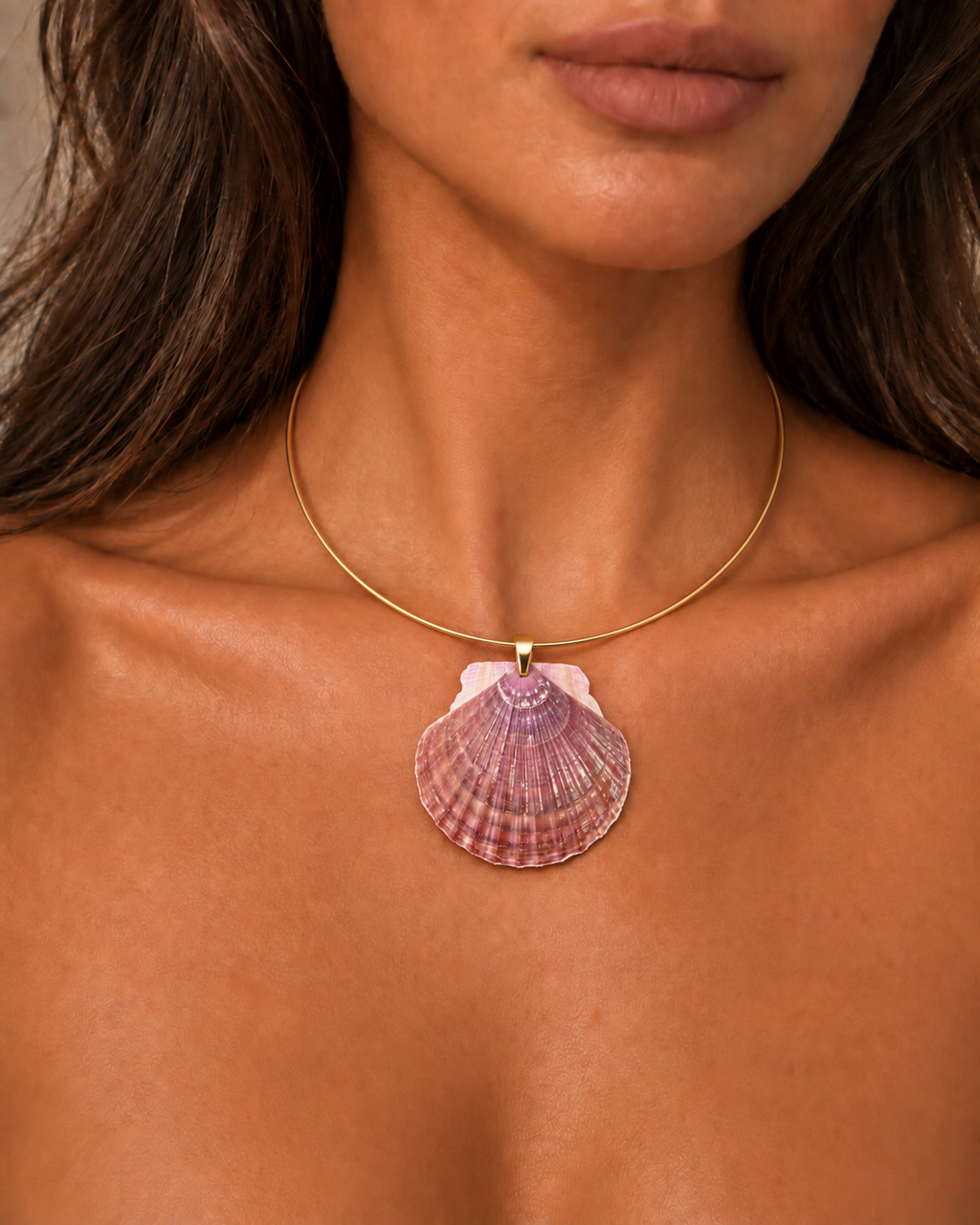 The Beach Rose Cuff Necklace